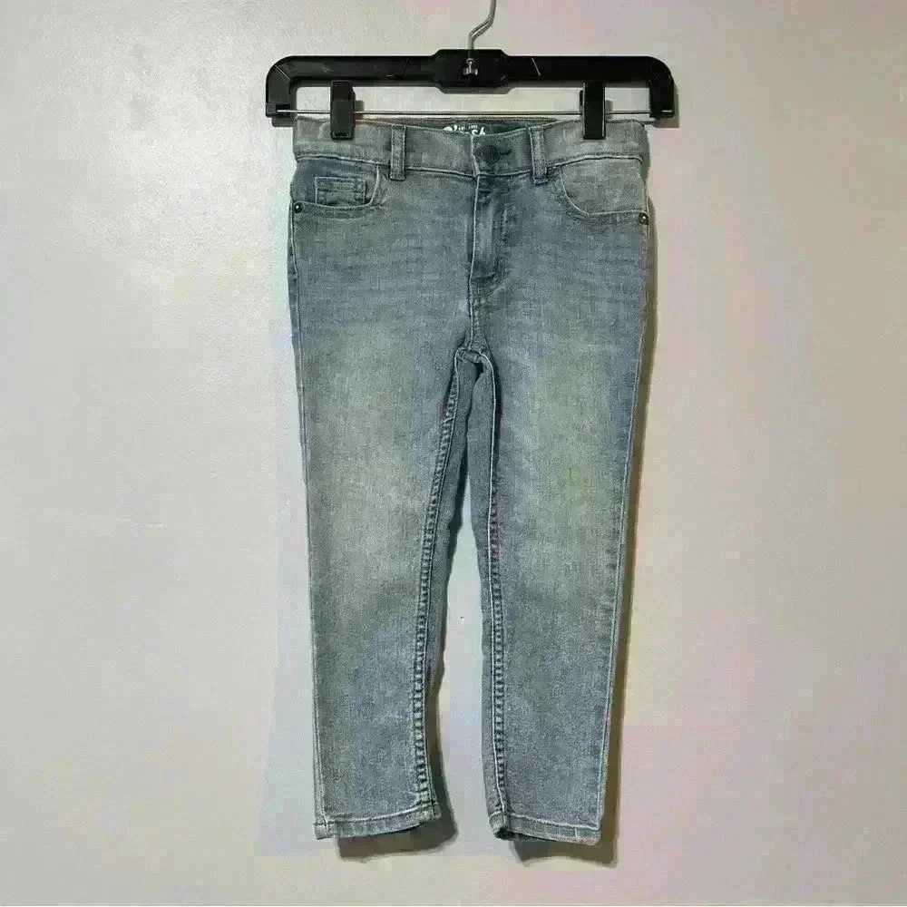 Boys Toddler B'gosh Skinny Jeans Size 4R Light Blue New Outdoor